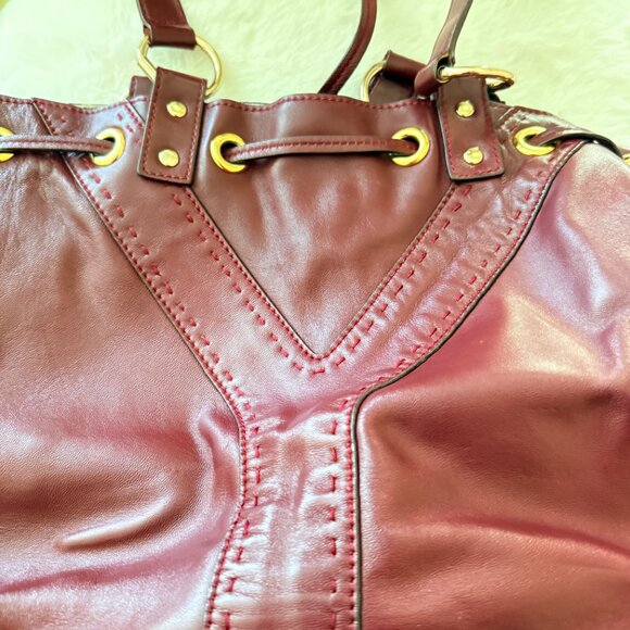 Authentic Yves Saint Lauren Soft Leather Shoulder Bag - Picture 8 of 14